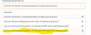 Convert aliexpress tracking