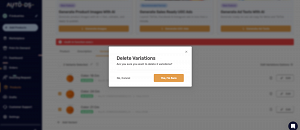 Problems removing variants and uploading drafts