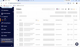 Orders page not loading